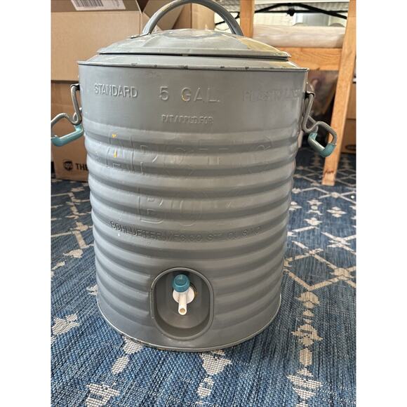 Arctic Boy 5 Gallon Galvanized Metal Water Cooler VINTAGE JUG Beverage dispenser - Picture 16 of 16